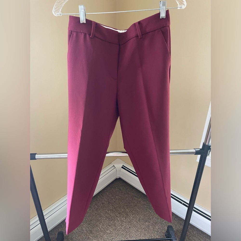 Plum ankle trousers